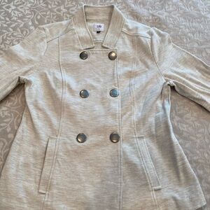 Cabi Women's Cream Double-Breasted Coat
Never worn casual fitted jacket.